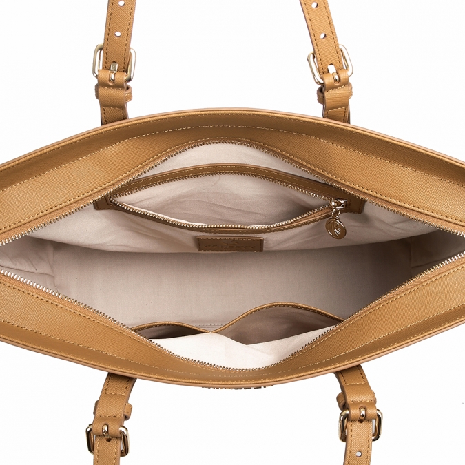 Custom large size saffiano PU leather tote handbags 