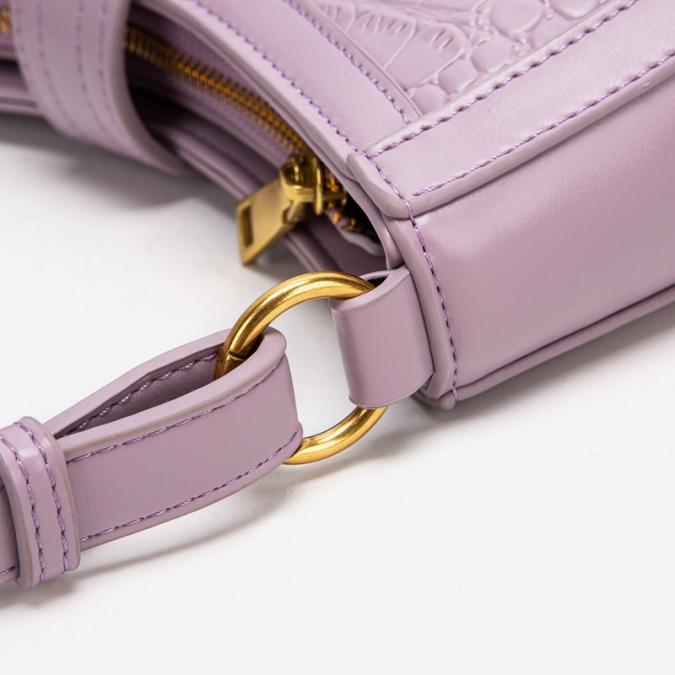 지갑 제조 업체 프랑스 디자이너 lavendar pu 비건 가죽 지갑 